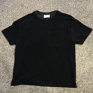 Black Velour T-Shirt